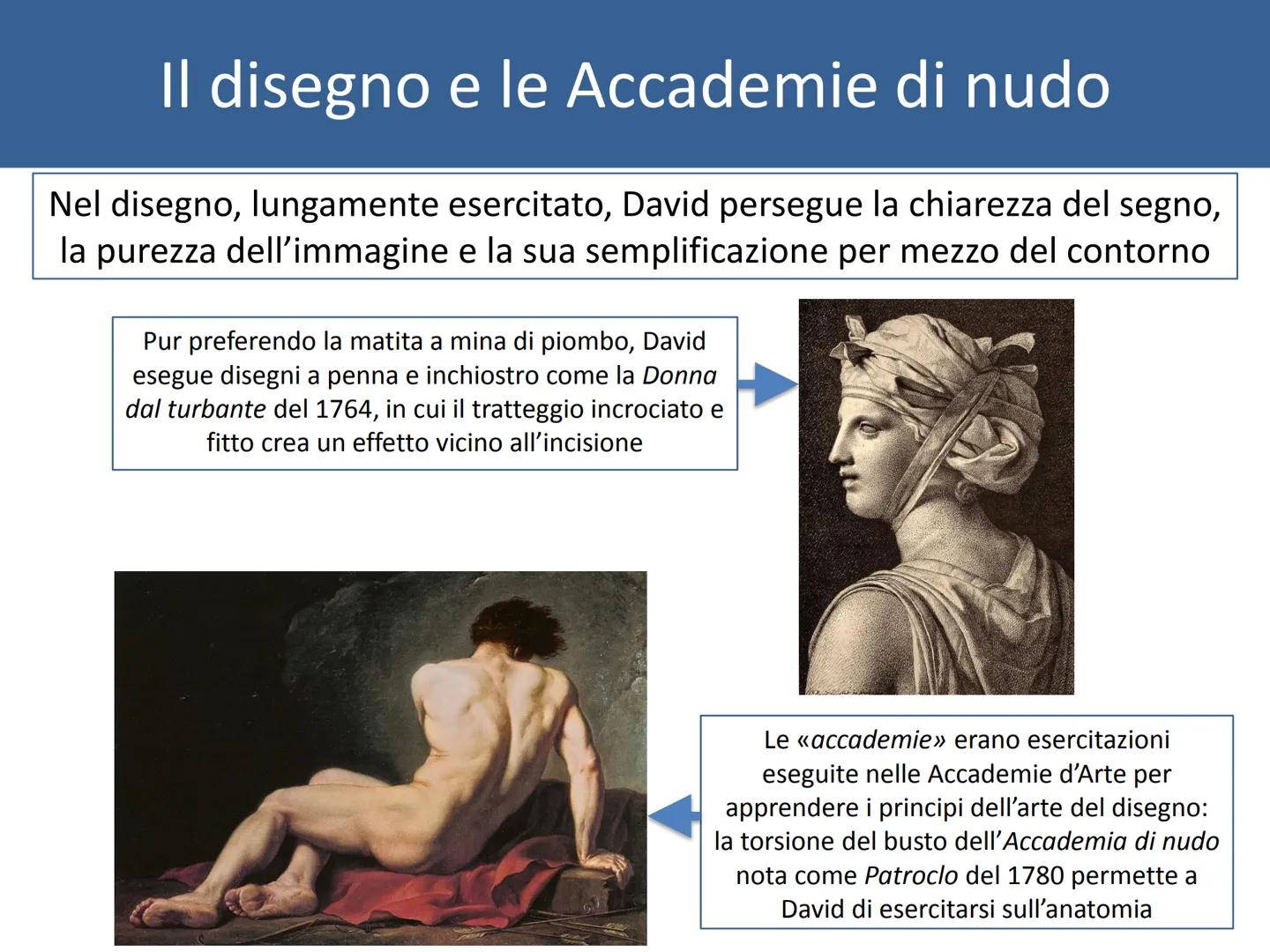 # JACQUES-LOUIS

# DAVID

# (1748-1825) # La passione politica

Jacques-Louis David è il massimo pittore del Neoclassicismo

Profondamente m