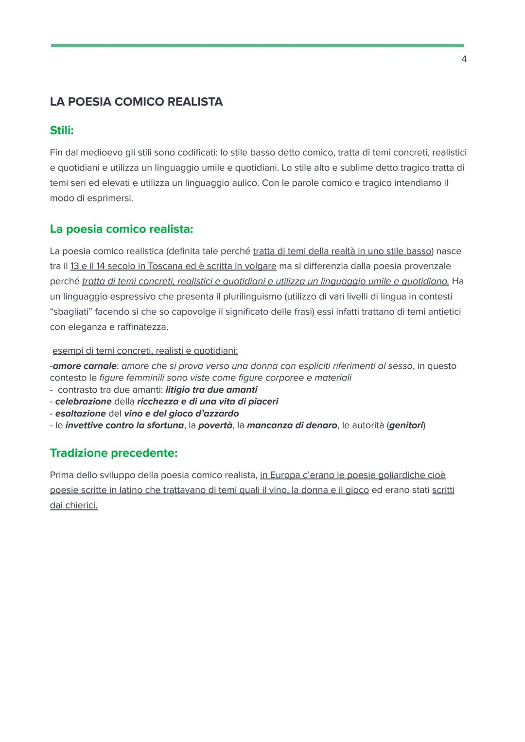 NASCITA LETTERATURA ITALIANA:
i primi testi italiani vengono scritti in volgare italiana. Alle origini ci sono le poesie siciliane e le
poes
