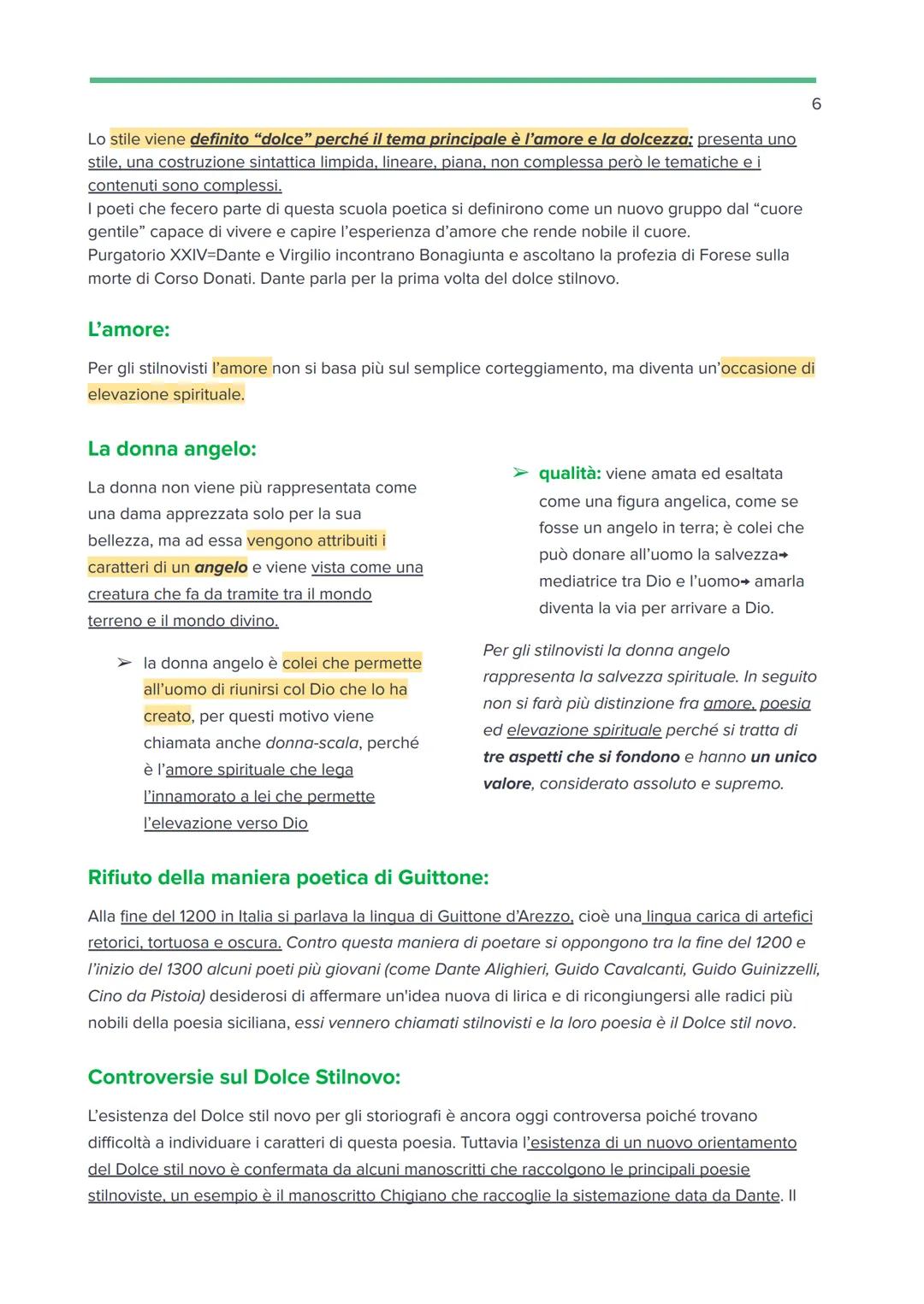NASCITA LETTERATURA ITALIANA:
i primi testi italiani vengono scritti in volgare italiana. Alle origini ci sono le poesie siciliane e le
poes