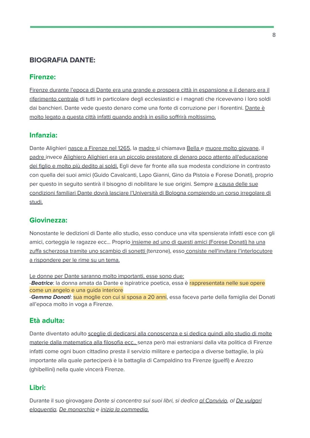 NASCITA LETTERATURA ITALIANA:
i primi testi italiani vengono scritti in volgare italiana. Alle origini ci sono le poesie siciliane e le
poes