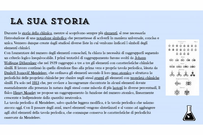 Fe
LA TAVOLA
PERIODICA
Di Beatrice Di Zillo CHE COS'È LA TAVOLA PERIODICA?
La tavola periodica degli elementi (o semplicemente tavola period