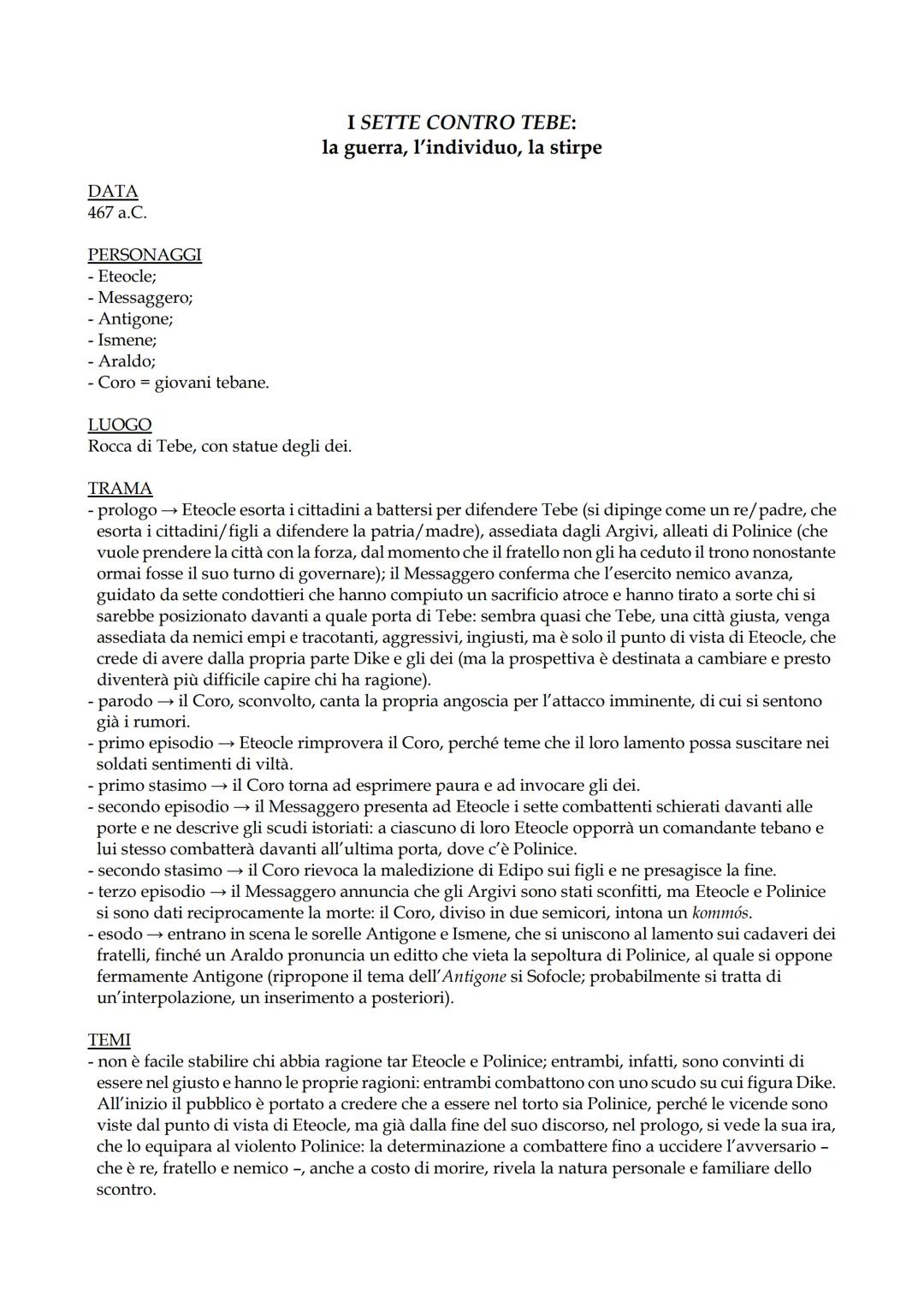 ESCHILO
VITA
- nasce ed Eleusi, ad una ventina di chilometri da Atene, intorno al 525 a.C.
- una tradizione lo vuole iniziato ai misteri ele