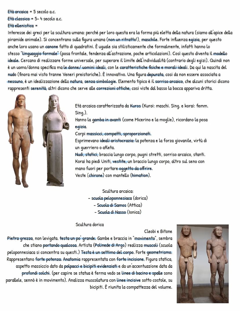 artegreca
Periodizazzione riflette l'evoluzione dell'arte (periodo arcaico-periodo classico-ellenistico). Il momento "clue" è stato
il perio