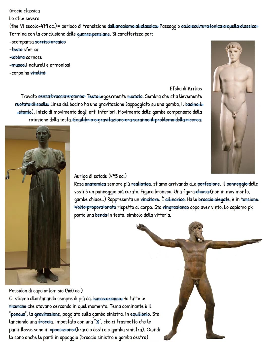 artegreca
Periodizazzione riflette l'evoluzione dell'arte (periodo arcaico-periodo classico-ellenistico). Il momento "clue" è stato
il perio