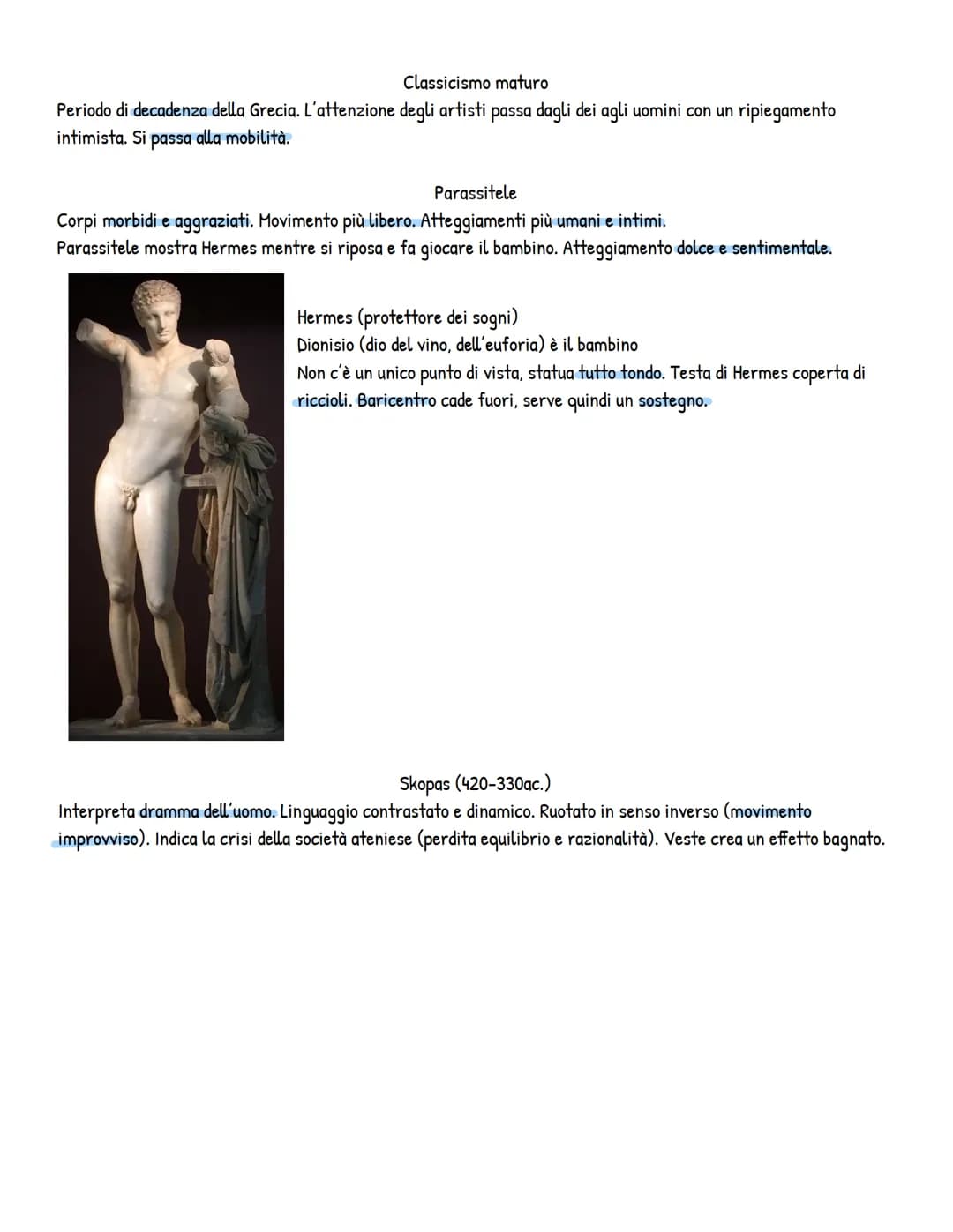 artegreca
Periodizazzione riflette l'evoluzione dell'arte (periodo arcaico-periodo classico-ellenistico). Il momento "clue" è stato
il perio
