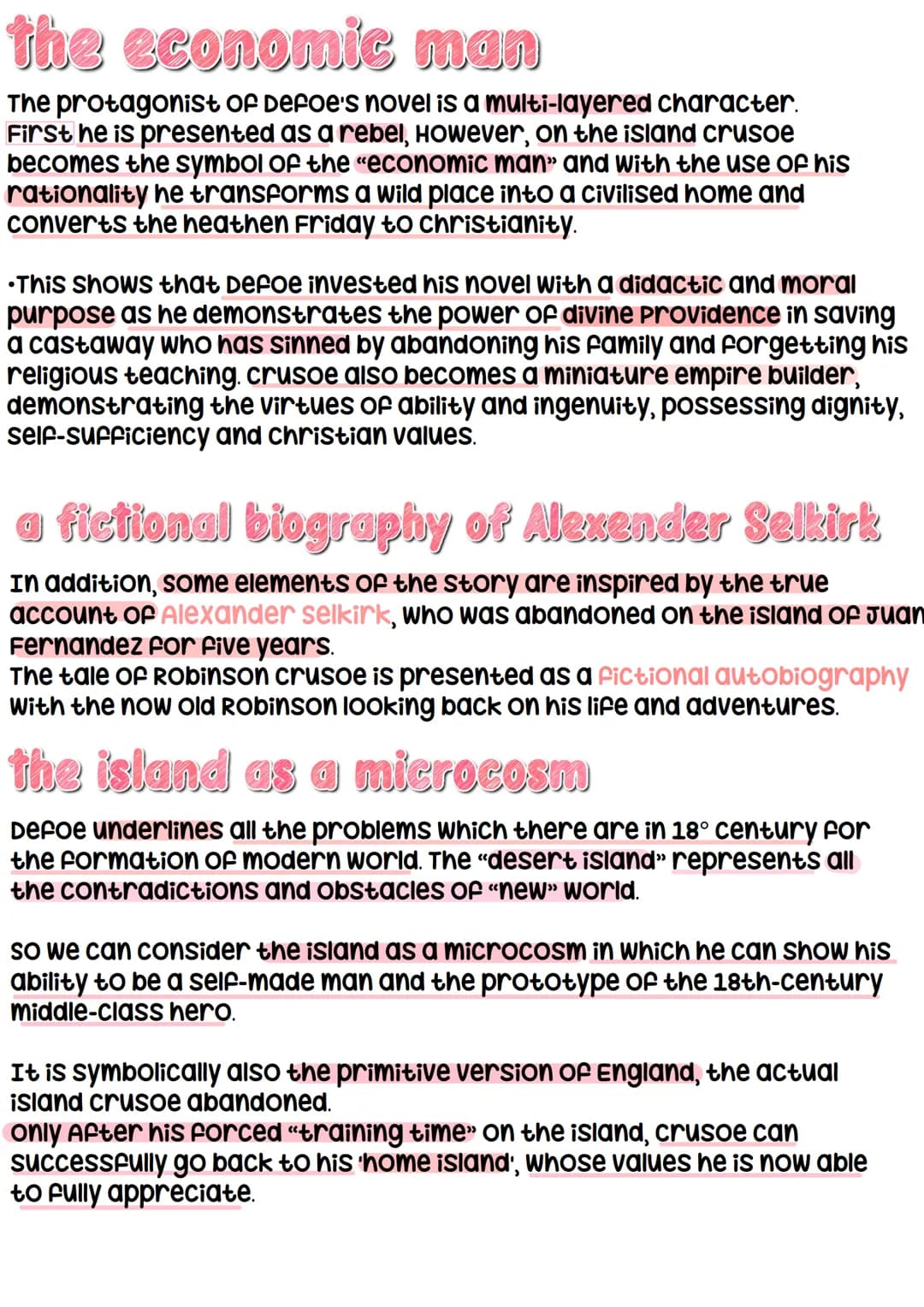 ROBINSON
the plot The author tells the events in a linear way.
Robinson Crusoe was born in the city of york in London.
His father wanted him