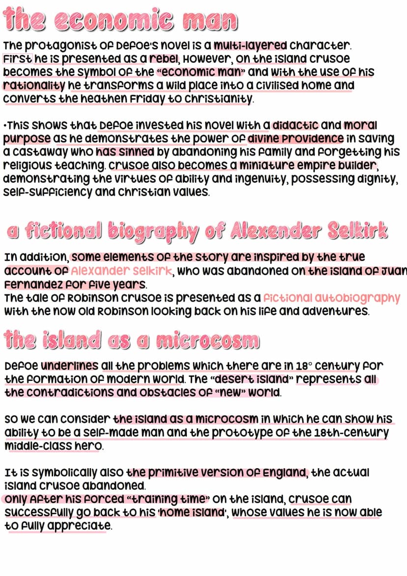 ROBINSON
the plot The author tells the events in a linear way.
Robinson Crusoe was born in the city of york in London.
His father wanted him