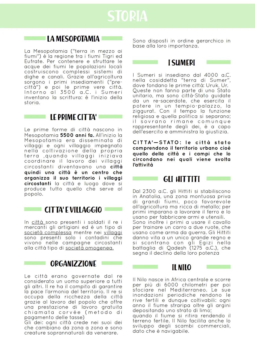 STORIA
LA MESOPOTAMIA
La Mesopotamia ("terra in mezzo ai
fiumi") è la regione tra i fiumi Tigri ed
Eufrate. Per contenere e sfruttare le
acq