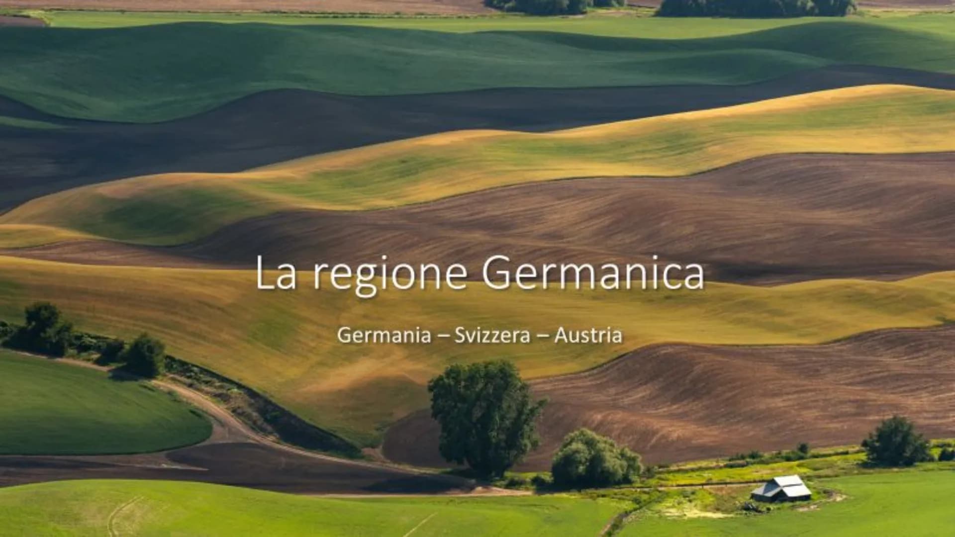 La regione Germanical
Germania - Svizzera - Austria Indicazioni operative
Osserva le carte proposte e per ognuna di esse scrivi le caratteri