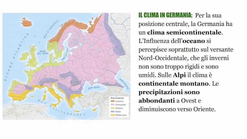 La regione Germanical
Germania - Svizzera - Austria Indicazioni operative
Osserva le carte proposte e per ognuna di esse scrivi le caratteri