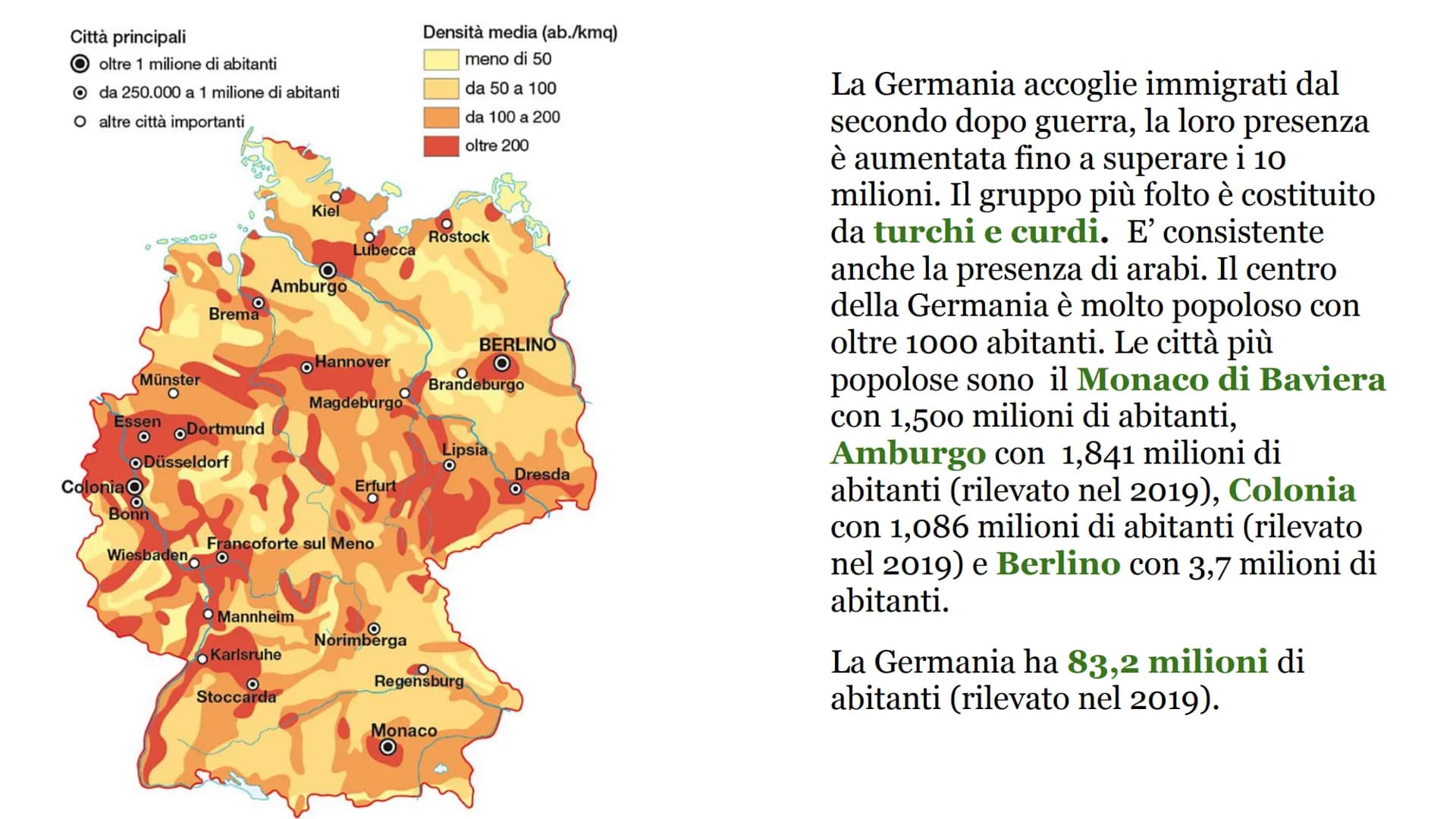La regione Germanical
Germania - Svizzera - Austria Indicazioni operative
Osserva le carte proposte e per ognuna di esse scrivi le caratteri