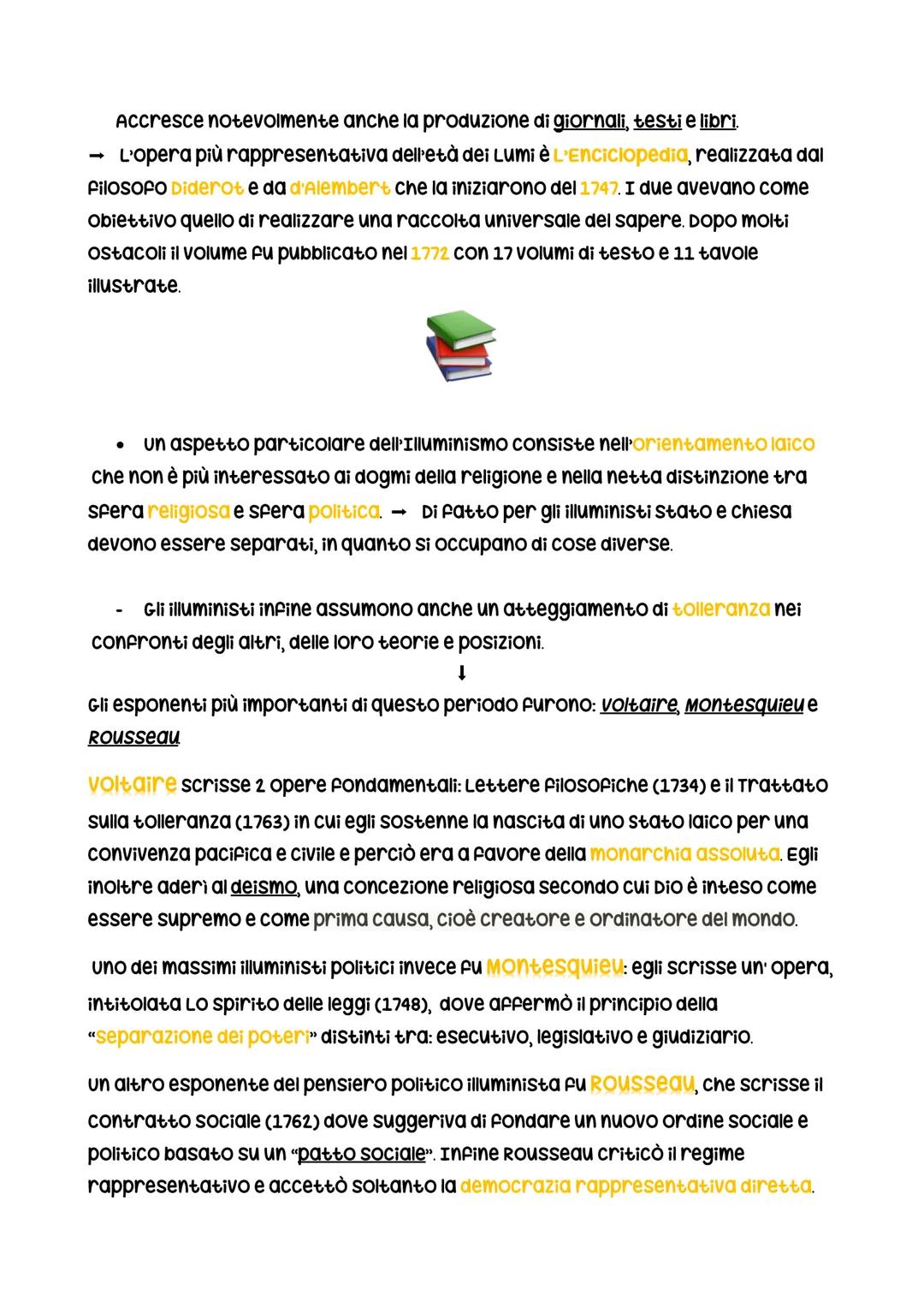 ↓
L'illuminismo è un movimento sociale, politico, filosofico e culturale che nasce
alla fine del 600 in Inghilterra, si diffonde poi nel cor