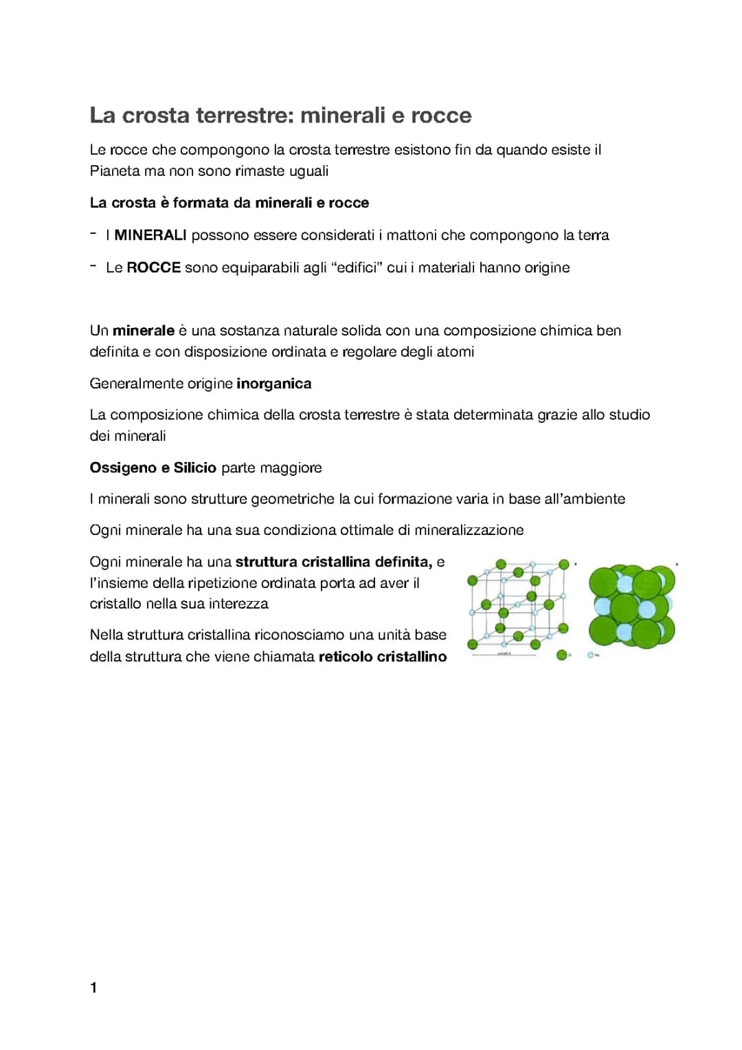 MINERALI e ROCCE