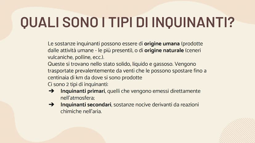 INQUINAMENTO
ATMOSFERICO
Effetto serra e
surriscaldamento globale ARGOMENTI TRATTATI
| 01 |
INQUINAMENTO
ATMOSFERICO
03
EFFETTO SERRA
| 02 |