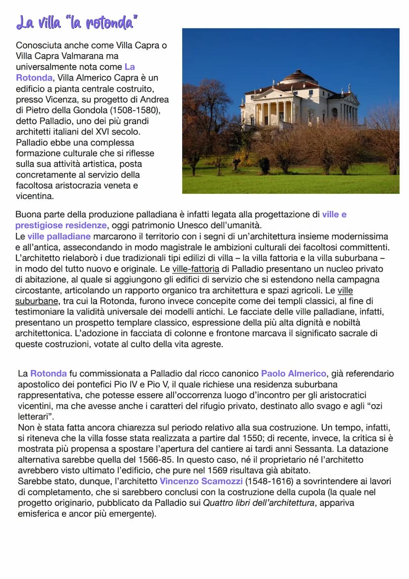 Andrea Palladio
Andrea Palladio nasce a Padova nel 1508. La tradizione
racconta che fosse figlio di mugnaio, e che quindi fosse nato
da una 