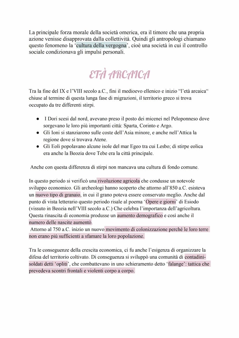 MEDIOEVO ELLENICO
Dopo la caduta della civiltà micenea, i popoli ormai ridotti si raccolsero in
piccoli villaggi. Ci furono anche molti movi