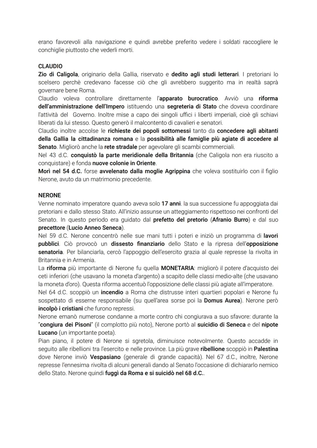 DINASTIA GIULIO - CLAUDIA
Augusto morì nel 14 d.C. senza eredi diretti. Si ipotizzava che, dopo il principato, sarebbe
tornato in vigore l'o