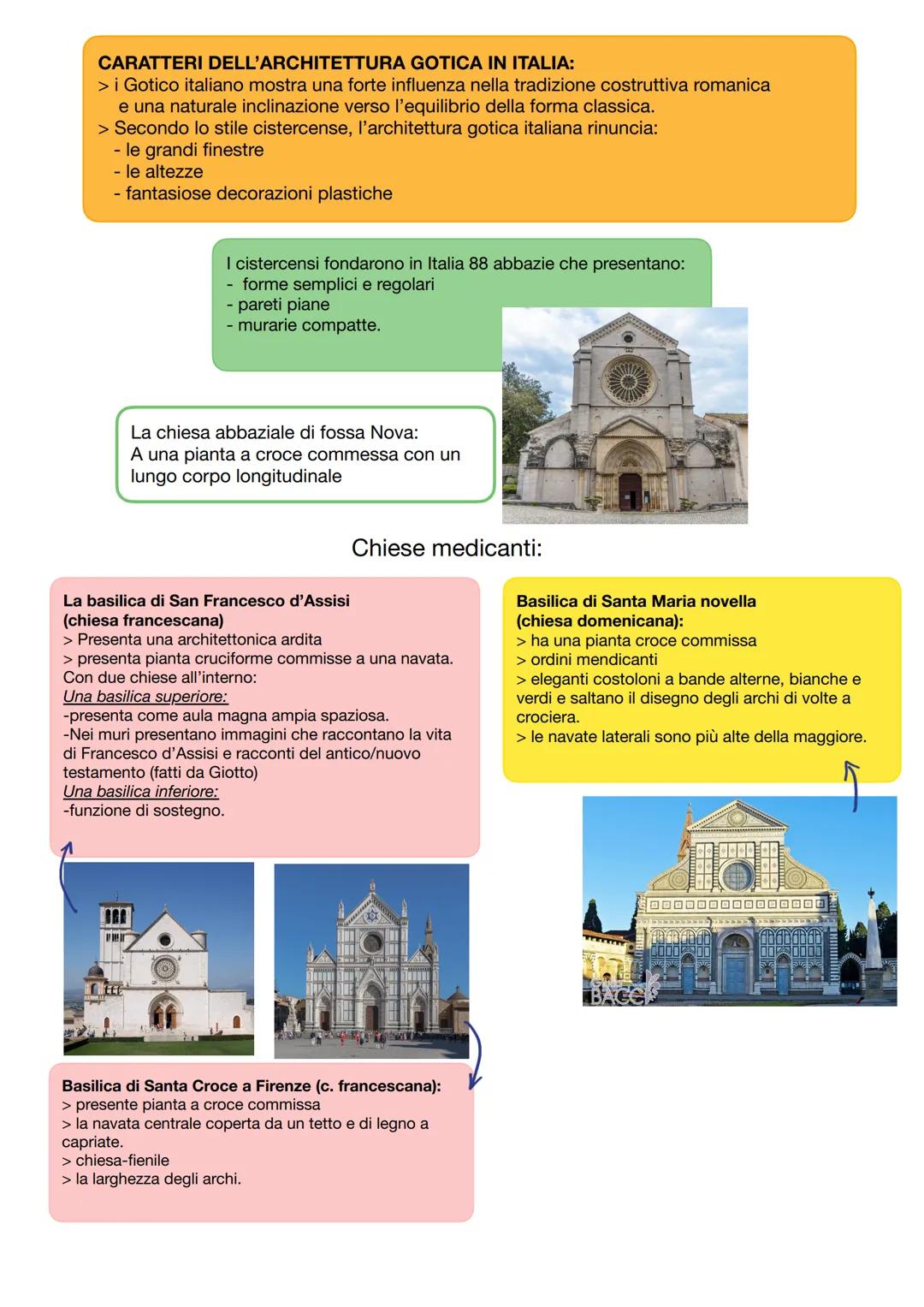 Arte gotica
> L'arte Gotica nasce
intorno al XII secolo in
Francia con la costruzione
dell'Abbazia di Saint-Denis
presso Parigi nella region