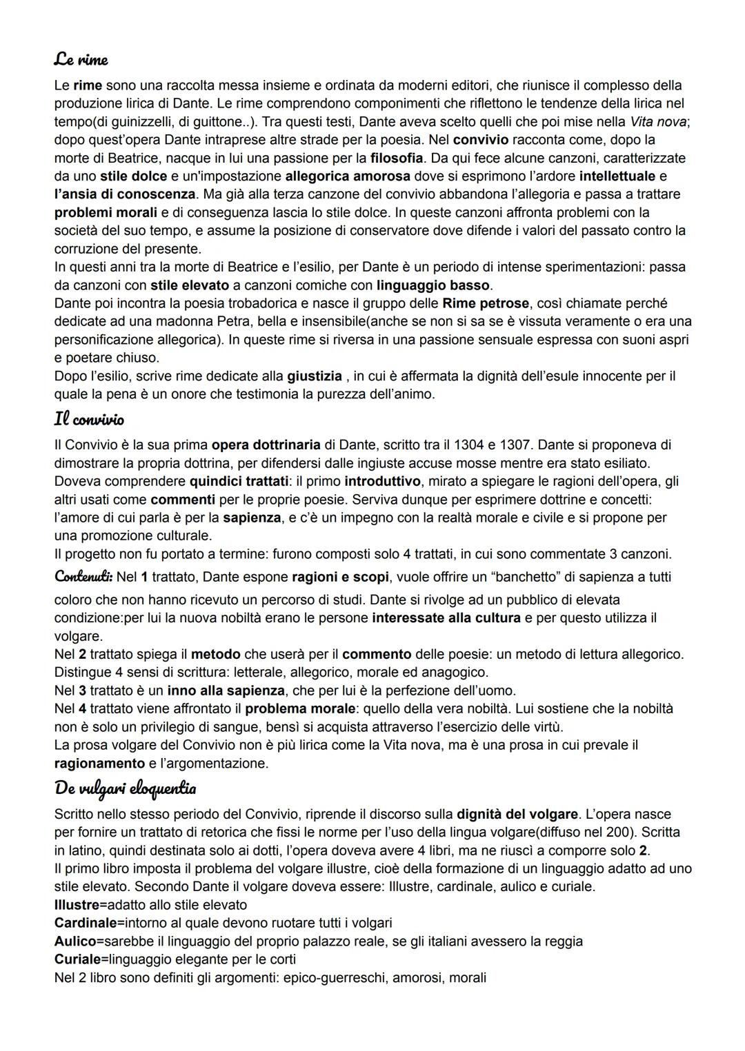 +1) Dante: la vita
Dante nacque a Firenze nel 1265 da una famiglia della nobiltà cittadina di parte guelfa(Papa), anche se
oggi l'appartenen