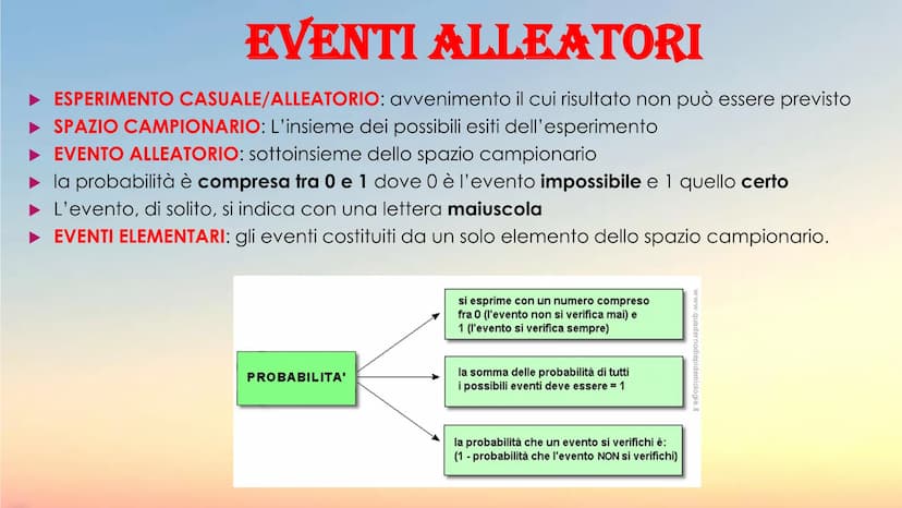 b
00 here
8
CALCOLO COMBINATORIO E PROBABILITA
b² CALCOLO COMBINATORIO
studia i modi per raggruppare e ordinare
secondo determinate regole g