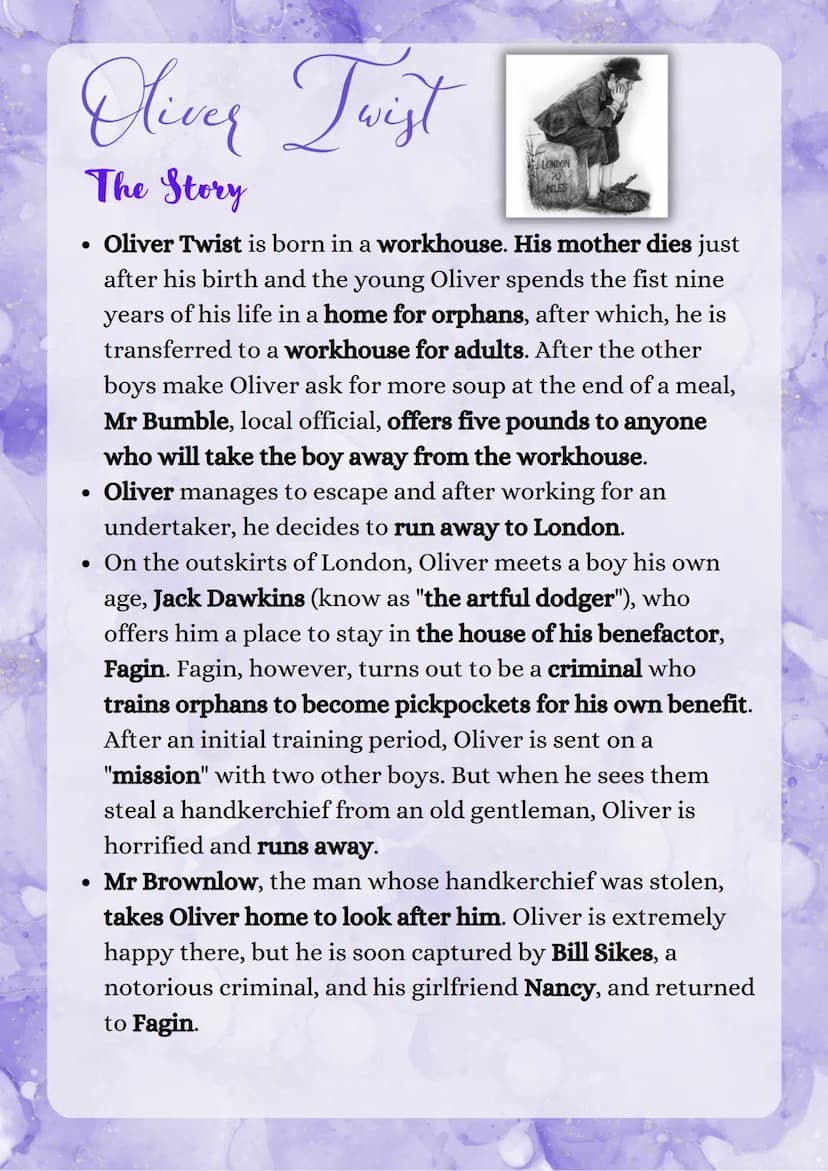 Charles Dickens
Life
Charles Dickens was born in 1812 near Portsmouth in the
south of England. His family moved to London, where his
father 