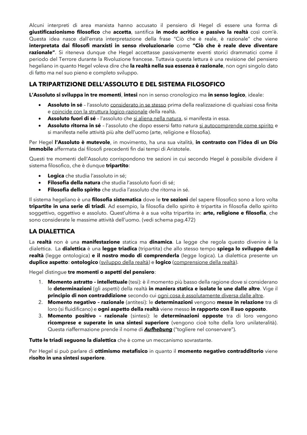 G.F.W. HEGEL
Hegel è il massimo esponente dell'idealismo tedesco, una corrente filosofica nata con l'abolizione della
"realtà in sé" perché 