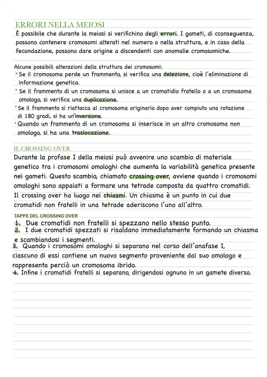 Quando una cellula va incontro alla riproduzione o divisione cellulare, le due cellule figlie
prodotte sono geneticamente identiche fra loro