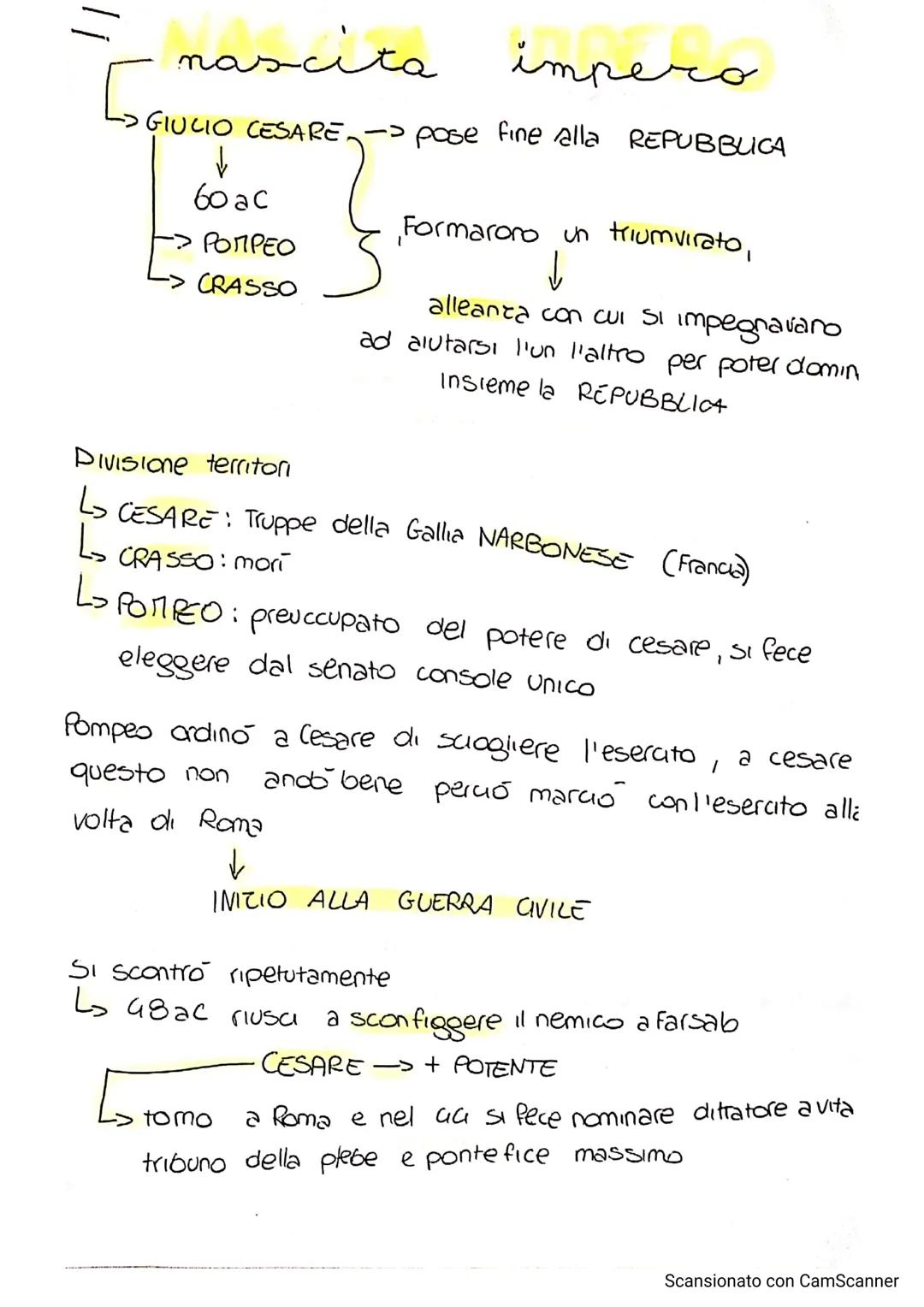 # nascita impero

→ GIULIO CESARE -> pose fine alla REPUBBLICA

↓

60 ac

ΡΟΠΡΕΟ

CRASSO

Formarono un triumvirato,

↓

alleanza con cui si 