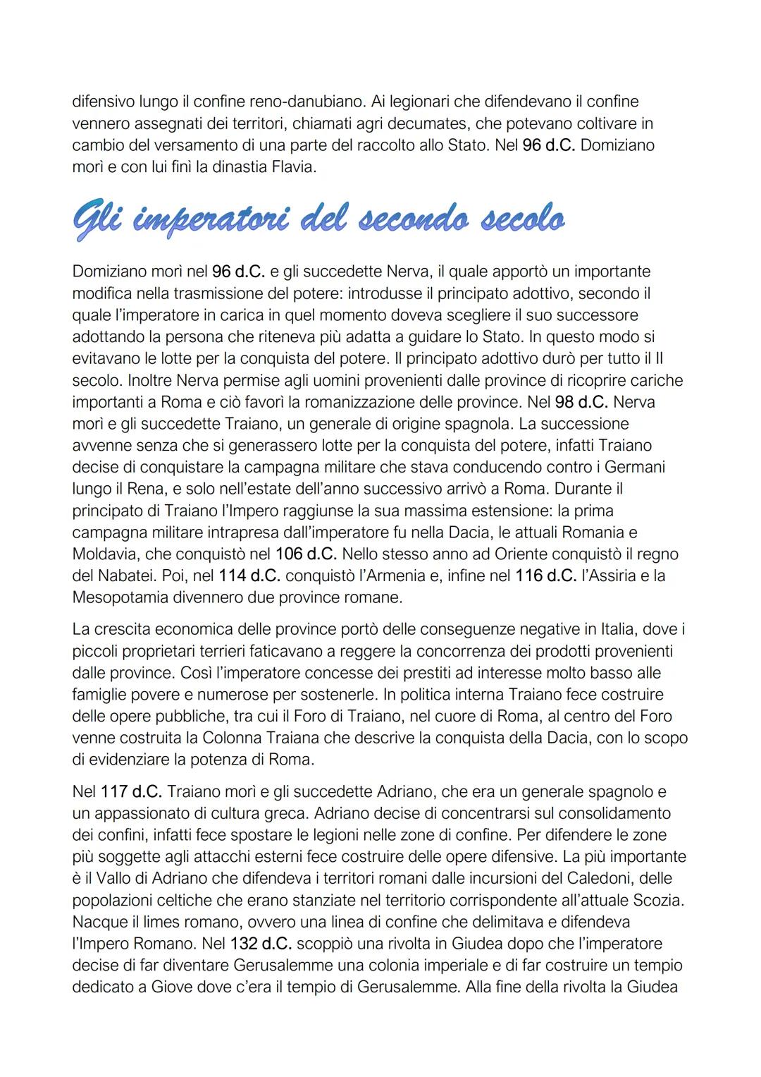 Dinastia giulio-claudia
Dopo Augusto, i romani erano convinti che fosse necessario affidare il potere ad un
principe in grado di garantire l