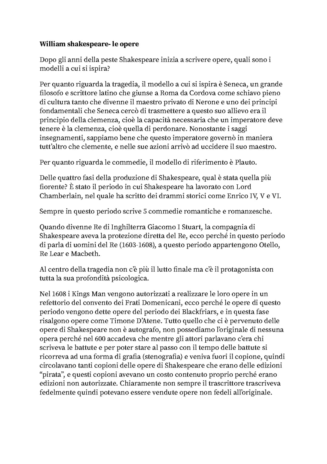 Scopri le Opere Più Importanti di Shakespeare e La Sua Vita!