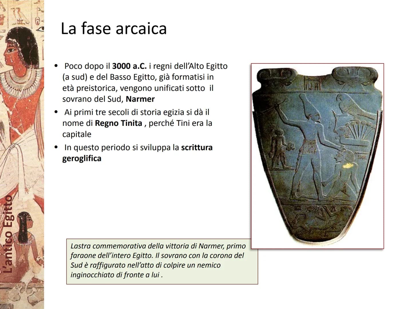 S VAMO
L'antico Egitto
ANA SA L'antico Egitto
L'Egitto dono del Nilo
rivoluzione neolitica attorno al 4500 a.C.
L
rapido aumento della popol
