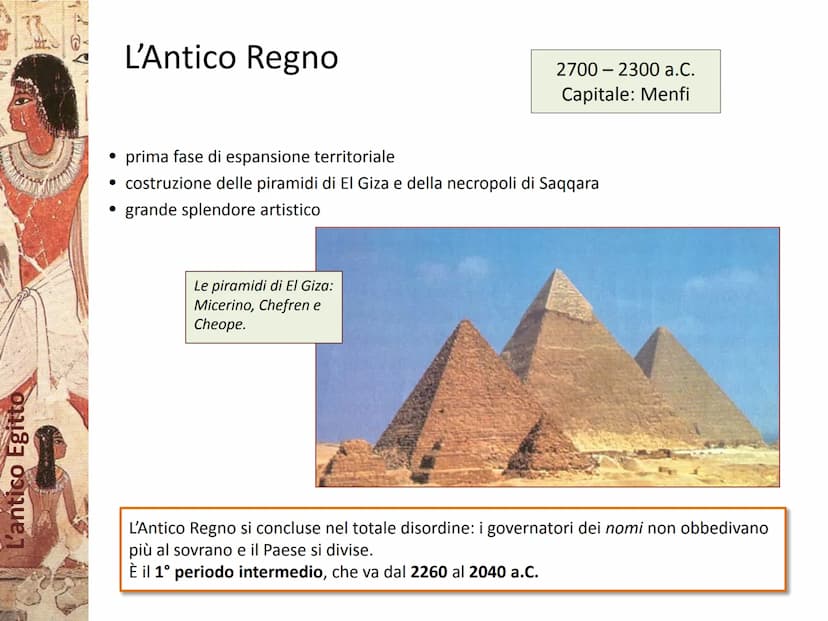 S VAMO
L'antico Egitto
ANA SA L'antico Egitto
L'Egitto dono del Nilo
rivoluzione neolitica attorno al 4500 a.C.
L
rapido aumento della popol