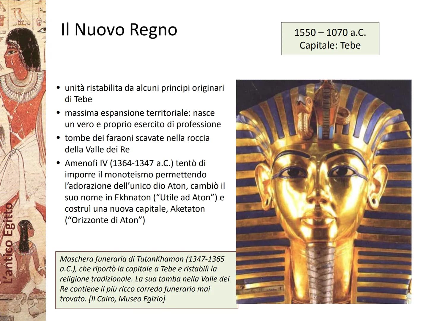 S VAMO
L'antico Egitto
ANA SA L'antico Egitto
L'Egitto dono del Nilo
rivoluzione neolitica attorno al 4500 a.C.
L
rapido aumento della popol
