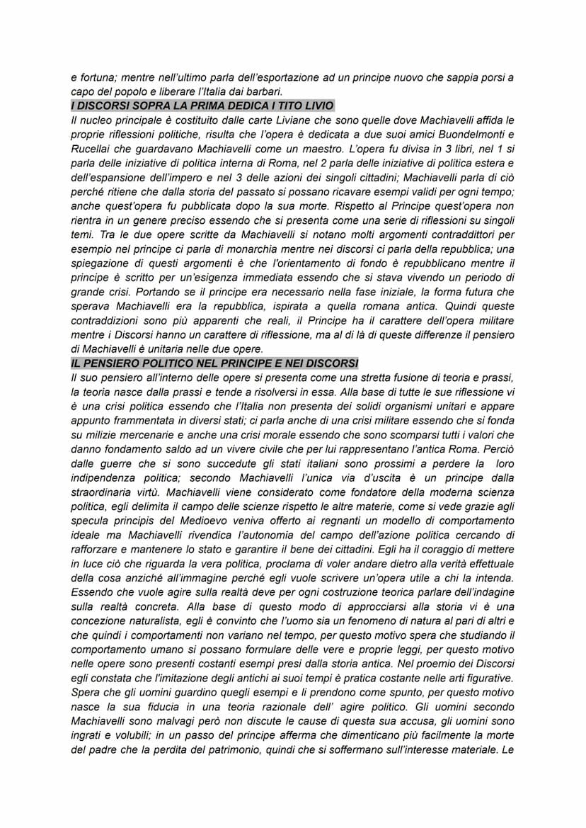 VITA
Niccolò Machiavelli nacque a Firenze da una nobile famiglia, si dedicò agli studi umanistici
basata sui classici latini, nel 1498 conco