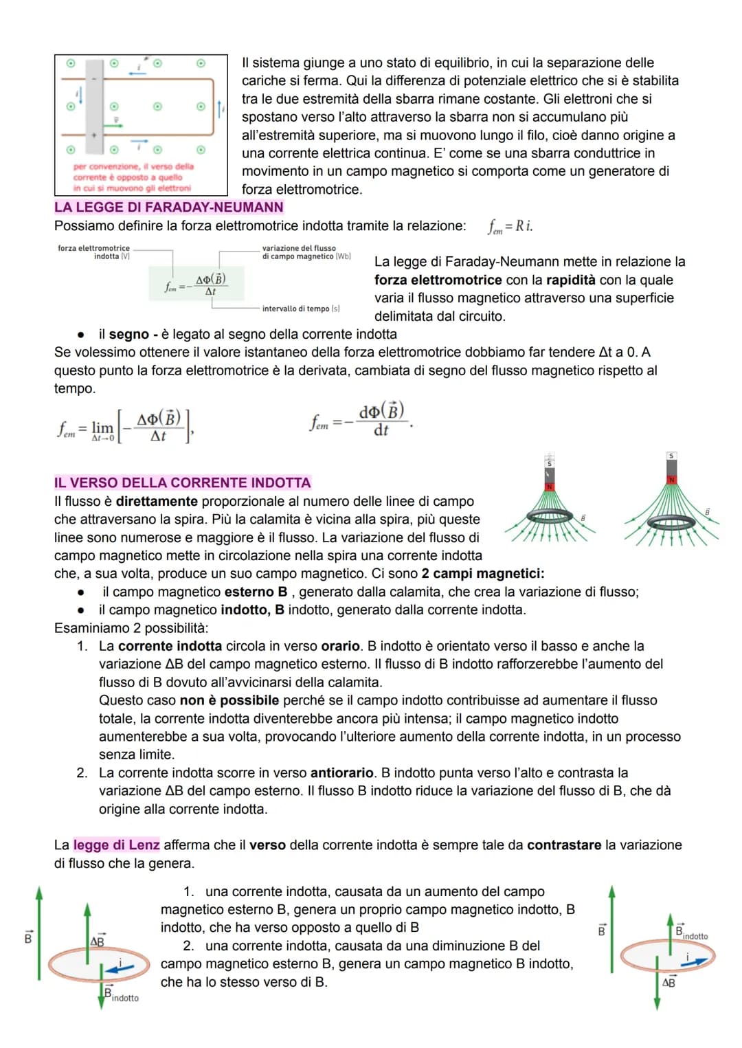 O
O
LA CORRENTE INDOTTA
Michael Faraday scoprì che un campo magnetico può generare una corrente
elettrica in un solenoide percorso da corren