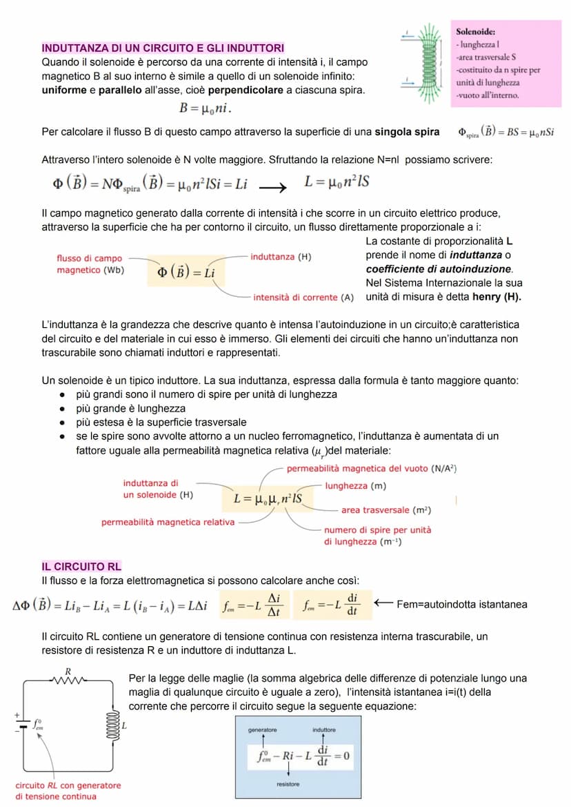 O
O
LA CORRENTE INDOTTA
Michael Faraday scoprì che un campo magnetico può generare una corrente
elettrica in un solenoide percorso da corren