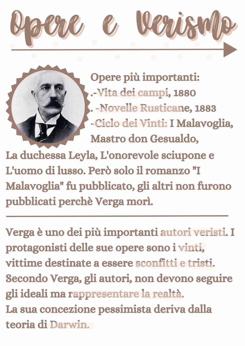 Giovanni Verga
Nacque a Catania nel 1840, in
una famiglia con una
proprietà terrena.
Fin da piccolo fu interessato
alla letteratura.
Parteci