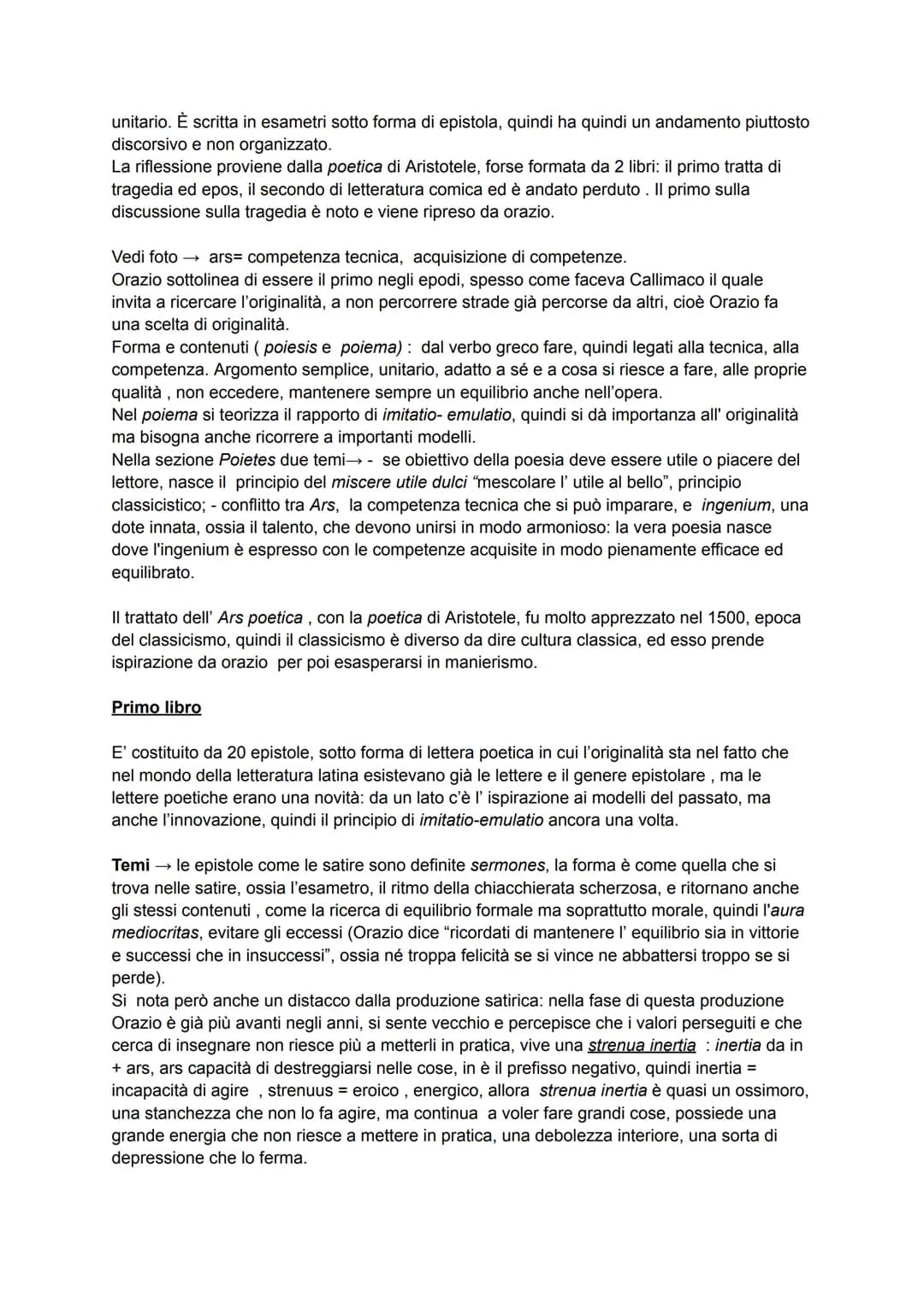 QUINTO ORAZIO FLACCO
Vita e produzione
Altro poeta classico, con Virgilio, Orazio è un poeta di età augustea che instaura forse
ancora di pi