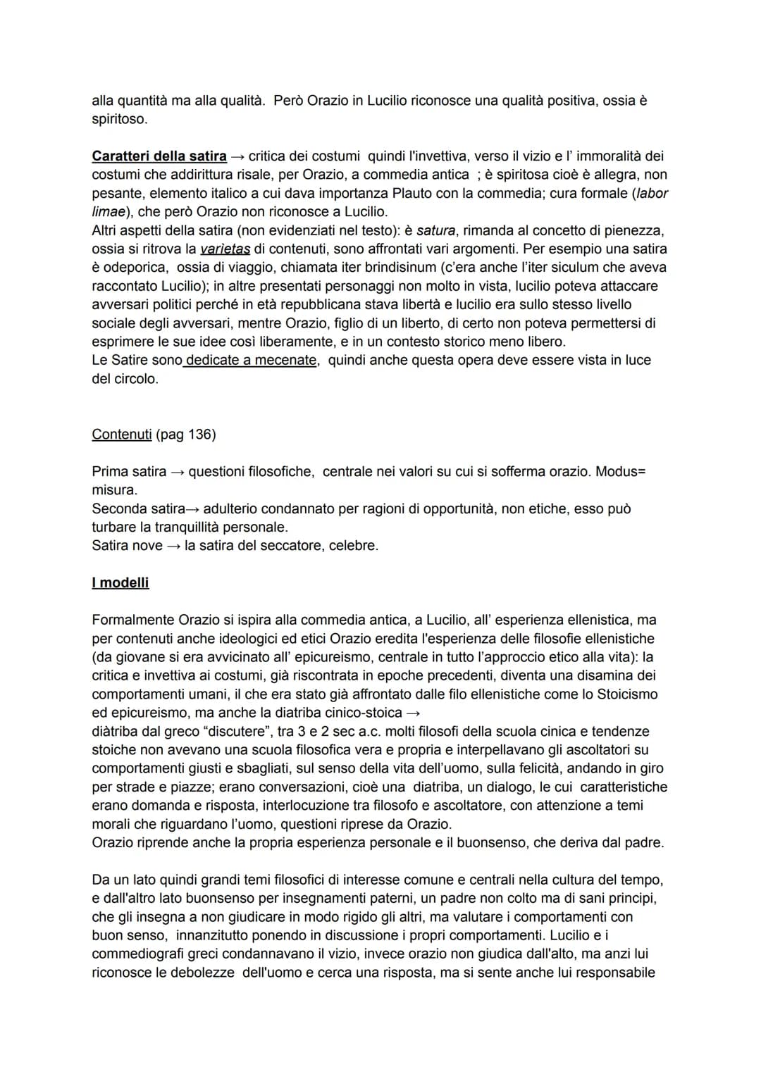 QUINTO ORAZIO FLACCO
Vita e produzione
Altro poeta classico, con Virgilio, Orazio è un poeta di età augustea che instaura forse
ancora di pi