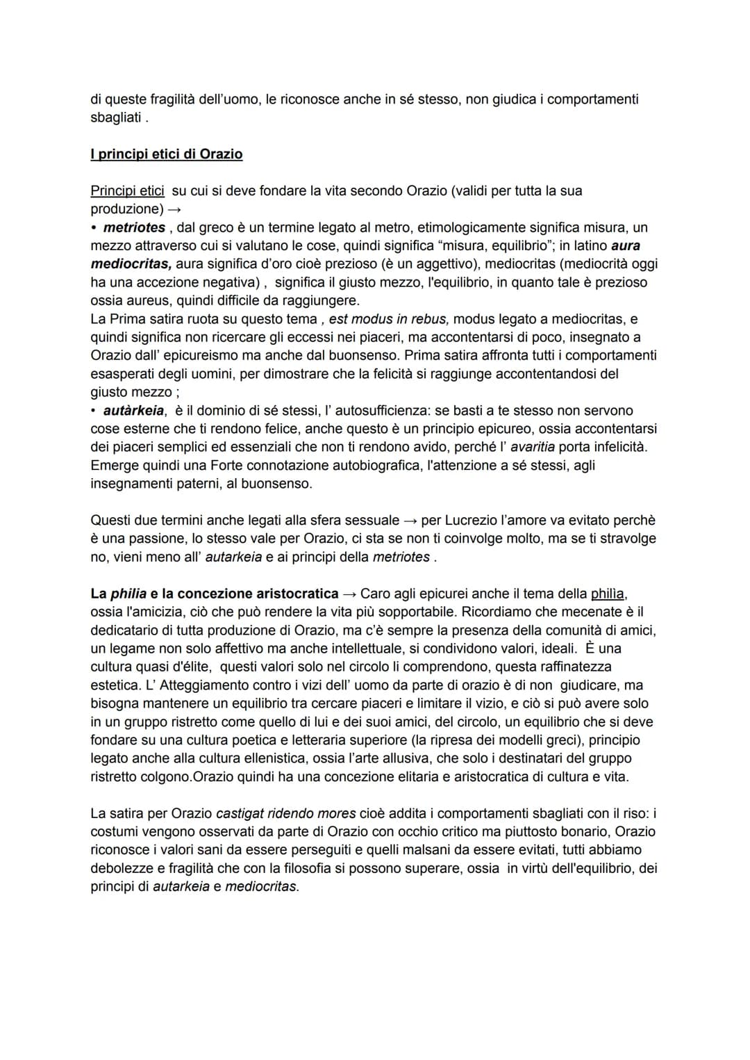 QUINTO ORAZIO FLACCO
Vita e produzione
Altro poeta classico, con Virgilio, Orazio è un poeta di età augustea che instaura forse
ancora di pi