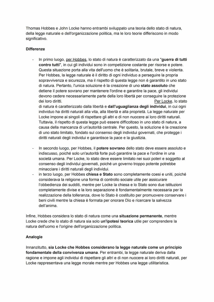 THOMAS HOBBES
Thomas Hobbes, filosofo inglese del XVII secolo, fu un rappresentante del materialismo
meccanicistico, una teoria che sostiene