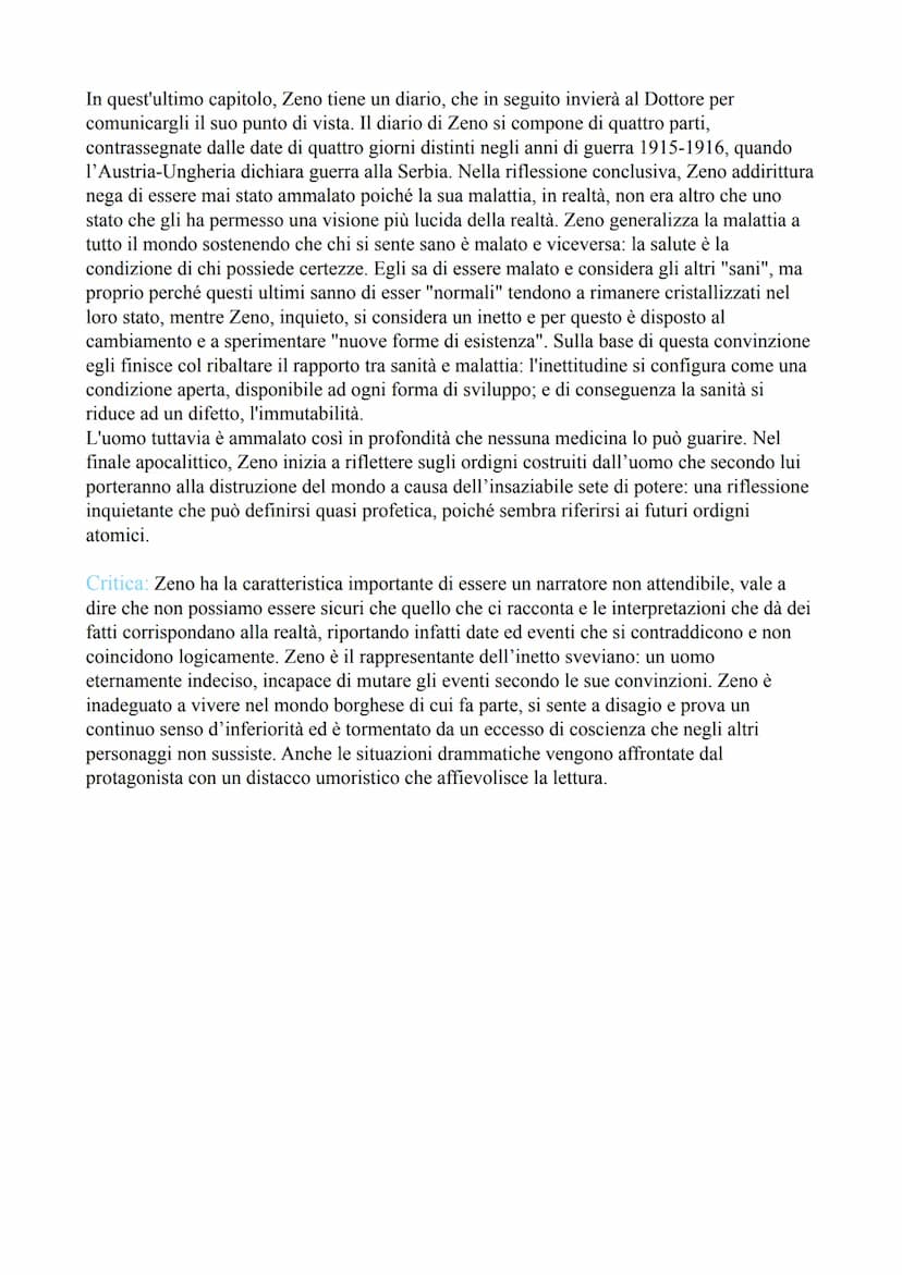 La Coscienza di Zeno
Titolo: La Coscienza di Zeno
Autore Italo Svevo
Tipo di testo: Romanzo psicoanalitico
Data di Pubblicazione: 3 gennaio 