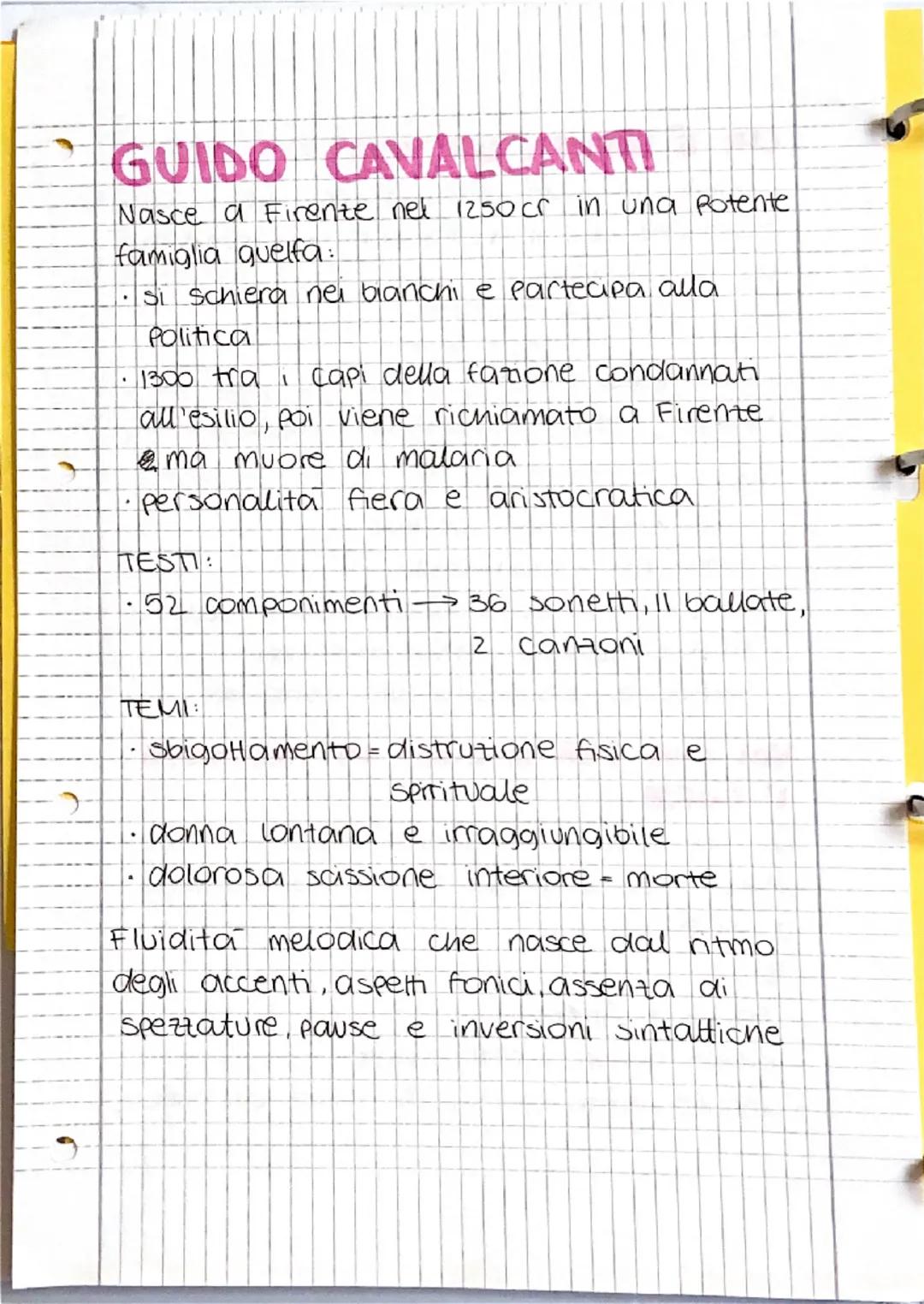 GUIDO GUINIZZELLI
Vita
•nato a Roma nel 1235
• impegnato nelle attivita politiche della
citta
•famiglia Ghibellina → la sua fatione
perde ne