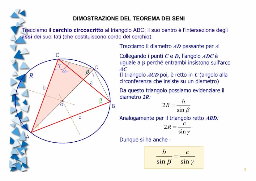 Triangoli qualsiasi
(N.B. argomento fondamentale per la risoluzione dei poligoni programma di 2° superiore)
► Tutto inizia da un corretto di
