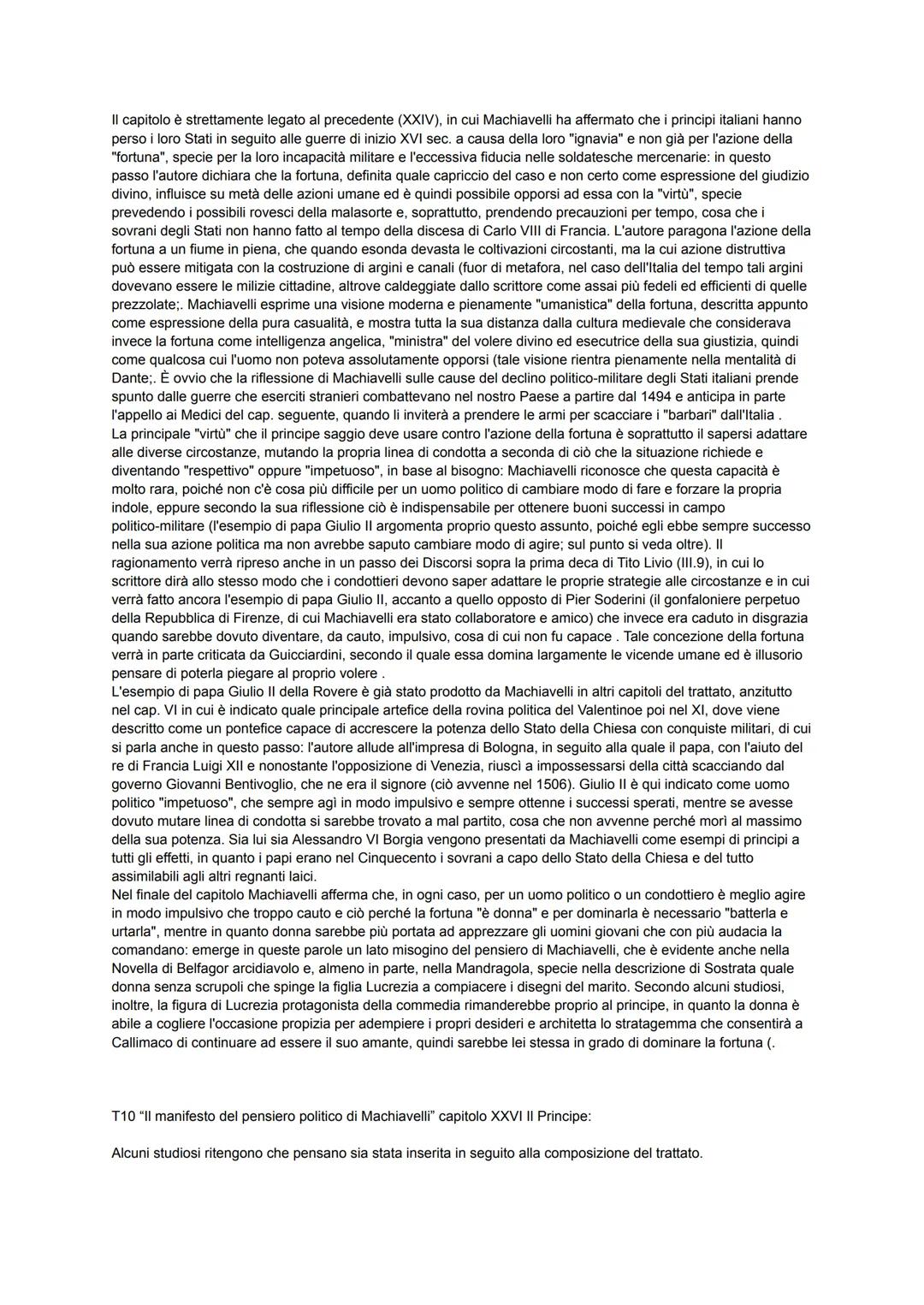 Temi testi del Principe
T3 "Il sommario dell'opera" capitolo I II Principe:
Nel primo brevissimo capitolo del trattato Machiavelli enuncia i