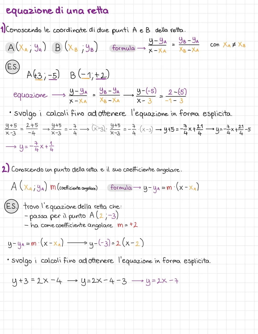 
<p>Nel piano cartesiano, una retta può essere rappresentata da un'equazione generale nella forma implicita:<br />
a⋅x + b⋅y + c = 0</p>
<p>