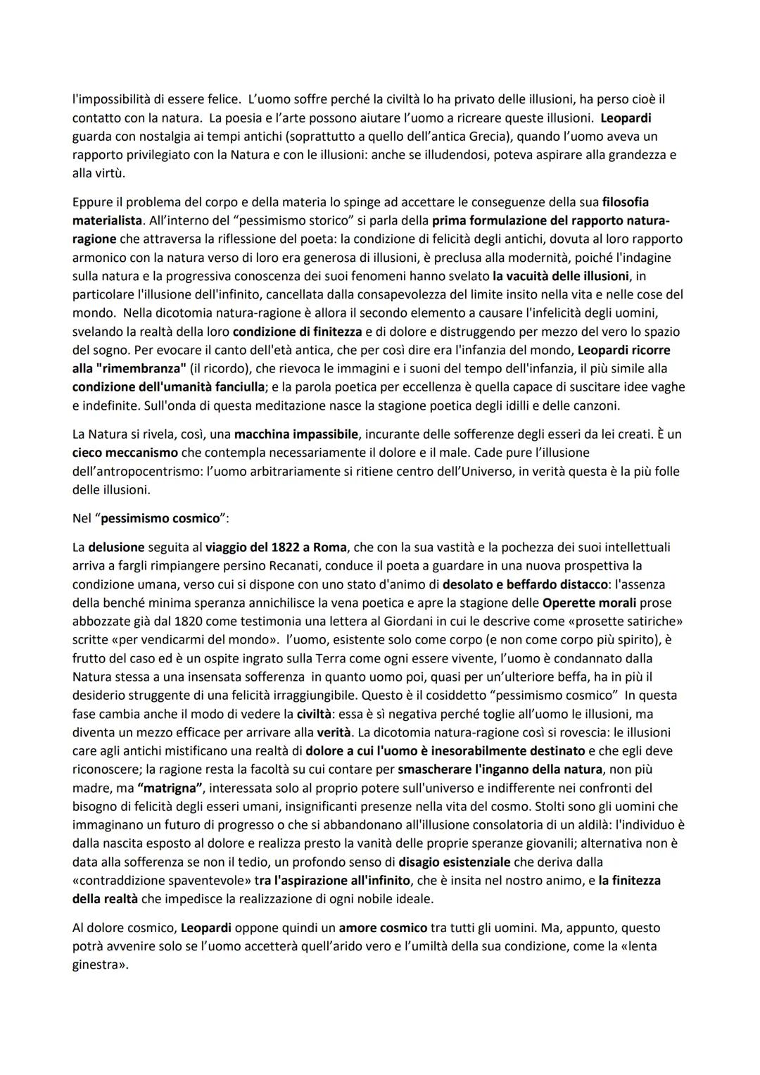 GIACOMO LEOPARDI
VITA
Giacomo Leopardi nacque il 29 giugno 1798 a Recanati, un piccolo borgo delle Marche, da Monaldo
Leopardi e Adelaide An