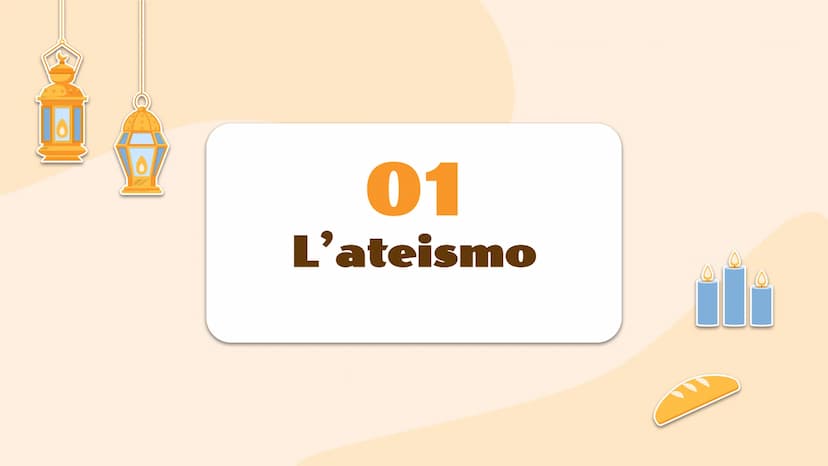 La diversità
l'ateismo e
delle tesi religiose:
l’agnosticismo
Luce Joan Ruffato 01
L'ateismo WWW.
L'ateismo
L'ateismo è la posizione di chi 