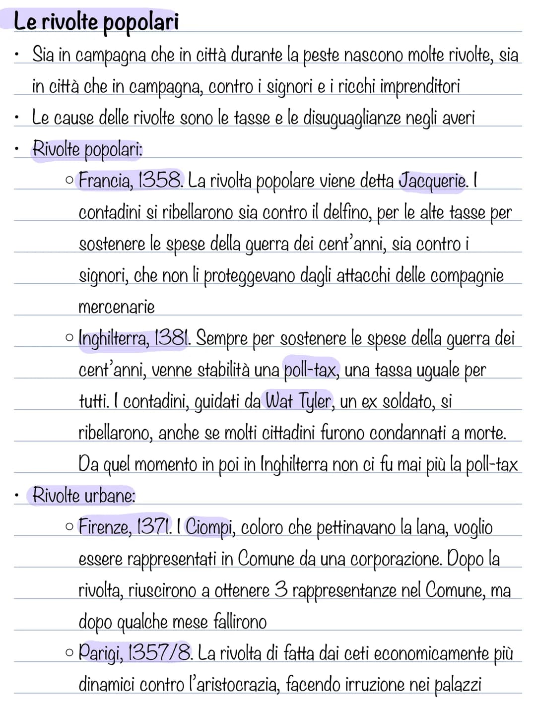 LA PESTE
contesto
squilibrio tra la popolazione e la produzione agricola
squilibrio del clima: le piogge sono abbondanti, di conseguenza ini