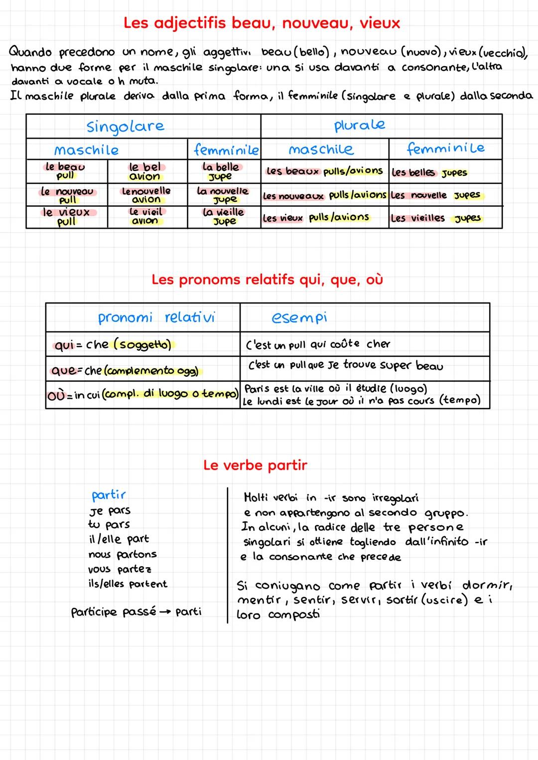 singolare
plurale
COMPARATIVO
qualità
(con aggettivi e
avverbi)
quantità
(con nomi)
azioni
(con verbi)
Les adjectifs démonstratifs
maschile
